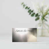 Goldene LichtwirbelVisitenkarten Visitenkarte (Stehend Vorderseite)