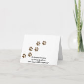 Goldene Liebe für das Jubiläum Karte (Rückseite)