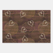 Goldene Liebe Geschenkpapier Set (Vorderseite 2)