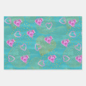 Goldene Liebe Geschenkpapier Set (Vorderseite)