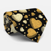 Goldene Liebe Krawatte (Gerollt)