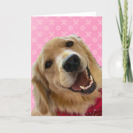 Goldene Liebe Pink Hugs Kisses Valentinstag Karte