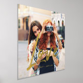 Goldene Liebe Pinselskriptüberlagerung für mehrere Foliendrucke (Ablage )