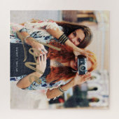 Goldene Liebe Pinselskriptüberlagerung für mehrere Puzzle (Horizontal)