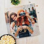 Goldene Liebe Pinselskriptüberlagerung für mehrere Puzzle<br><div class="desc">Cherish and fang a special memory with our stylish "Love" jigsaw puzzle. Our design feature a full foto layout to display your own special foto memory with "Love" displayed over the foto in a stylish trendy falsch gold brush script typography. Personalized with your names.</div>