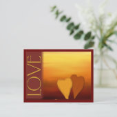 Goldene Liebe Postkarte (Stehend Vorderseite)