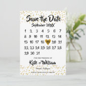 Goldene Liebe Save The Date (Stehend Vorderseite)