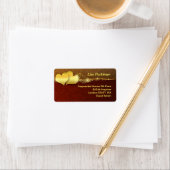 Goldene Liebe - schöne Adressetiketten (Insitu)