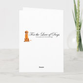 Goldene Liebe und Support-Karte Karte (Rückseite)