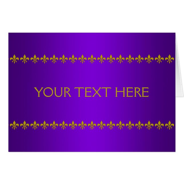 Goldene Liege + Ihr Text und Ihr Hintergrund (Vorderseite (Horizontal))
