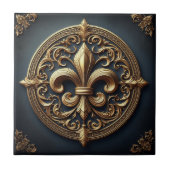 Goldene Lilie Fliese (Vorderseite)