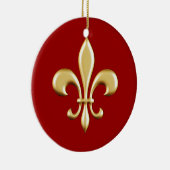 Goldene Lilie Keramikornament (Rechts)
