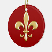 Goldene Lilie Keramikornament (Links)