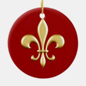 Goldene Lilie Keramikornament (Hinten)