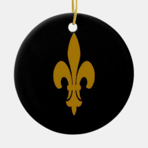 Goldene Lilie Keramikornament