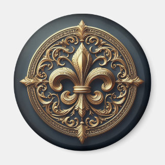 Goldene Lilie Magnet