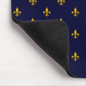Goldene Lilie über Navy Blue Mousepad (Ecke)