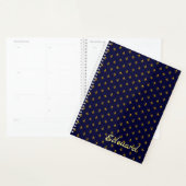 Goldene Lilie über Navy Blue Planer (Anzeige)
