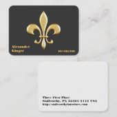 Goldene Lilie Visitenkarte (Vorne/Hinten)