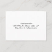 Goldene Lilie Visitenkarte (Rückseite)