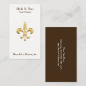 Goldene Lilie Visitenkarte (Vorne/Hinten)