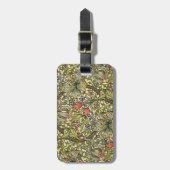 Goldene Lilie William Morriss Gepäckanhänger (Vorderseite vertikal)