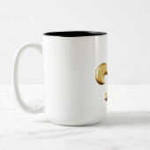 Goldene Lilie Zweifarbige Tasse (Links)