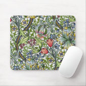 Goldene Lilien-Blumenchintz-Muster H William Mousepad (Mit Mouse)