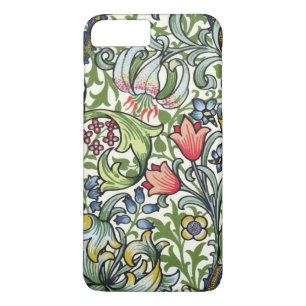 Goldene Lilien-Blumenchintz-Muster William Morriss Case-Mate iPhone Hülle