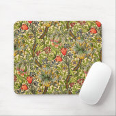 Goldene Lilien-Vintager Blumenentwurf Williams Mousepad (Mit Mouse)