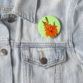 goldene Lilienblumen Button (Beispiel)