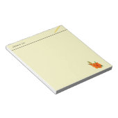 goldene Lilienblumen Notizblock (angewinkelt)
