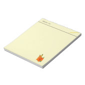 goldene Lilienblumen Notizblock (Rotiert)