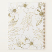 Goldene Linie Kunst Blumengeschäft Planer (Rückseite)