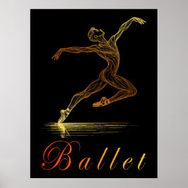 Goldene Linie Kunst, Dichtung und Musik Banca del  Poster