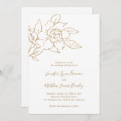 Goldene Linie Kunst, Dichtung und Musik Einladung (Vorne/Hinten)