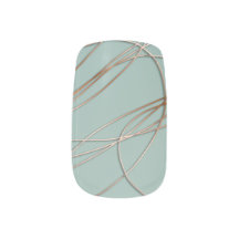 goldene Linien auf blassgrünem Grund