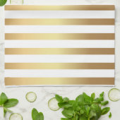 Goldene Linien Geschirrtuch (Gefaltet)