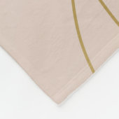 Goldene Linien: Luxuriöses Vintages Muster. Fleecedecke (Ecke)