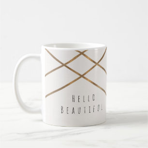 Goldene Linien Moderne Geometrie Glamour Schön Ben Kaffeetasse