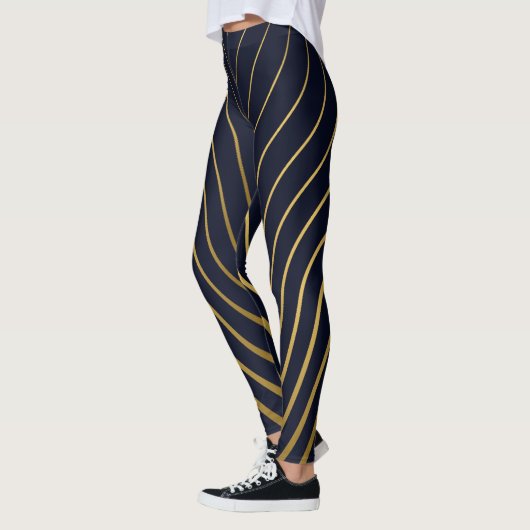 Goldene Linien, modernes Design. Leggings (Links)