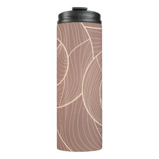 Goldene Linien Muster Hintergrund. Luxus Gold Lini Thermosbecher