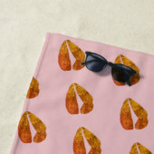 Goldene Lippen Strandtuch (Beispiel)