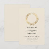 Goldene Lorbeer-Hochzeit Save The Date (Vorne/Hinten)