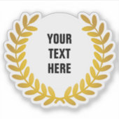 Goldene Lorbeerauszeichnung: Worte hinzufügen Aufkleber (Vorderseite)