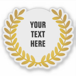 Goldene Lorbeerauszeichnung: Worte hinzufügen Aufkleber