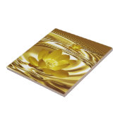 Goldene Lotus-Blume Fliese (Seite)