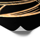 Goldene Lotus Poster (Ecke)