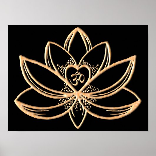Goldene Lotus Poster (Vorne)