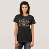 Goldene Lotus T-Shirt (Vorne ganz)